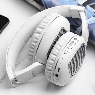 [Užsakomoji prekė] Ausinės Bluetooth Wireless - Hoco Brilliant (W23) - Baltas 3