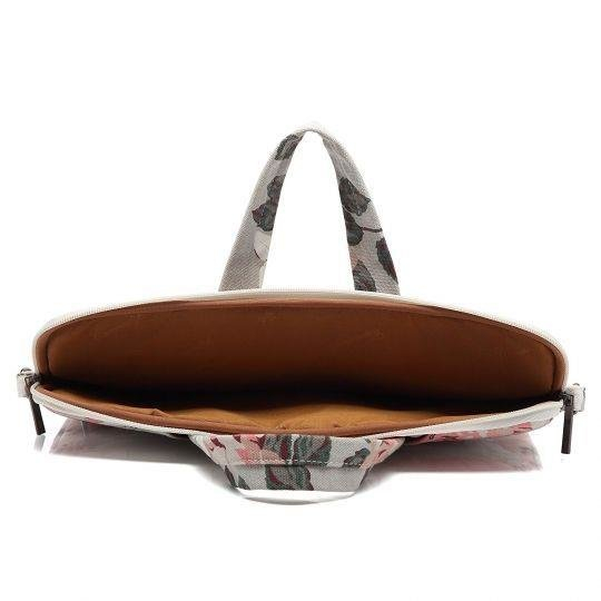 DĖKLAS PLANŠETEI CANVASLIFE BRIEFCASE SKIRTAS 15-16 WHITE ROSE 4 DĖKLAS PLANŠETEI CANVASLIFE BRIEFCASE SKIRTAS 15-16 WHITE ROSE 4