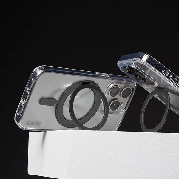 iPhone 16 Plus – CARE by PanzerGlass Feature Kickstand dėklas 6.7" - Juodas/Juodas MagSafe 1323 3