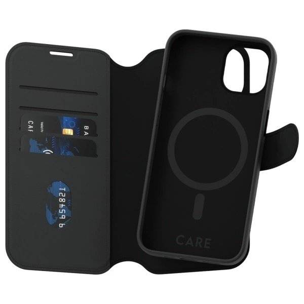 iPhone 13 / 14 CARE by PanzerGlass Feature Tango 2in1 Wallet MagSafe dėklas - juodas 1 iPhone 13 / 14 CARE by PanzerGlass Feature Tango 2in1 Wallet MagSafe dėklas - juodas 1