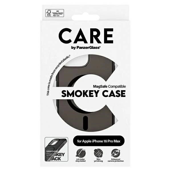 iPhone 16 Pro Max – CARE by PanzerGlass Flagship dėklas 6.9" - Dūminis MagSafe 1352 3 iPhone 16 Pro Max – CARE by PanzerGlass Flagship dėklas 6.9" - Dūminis MagSafe 1352 3