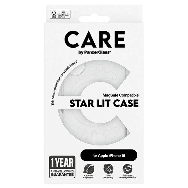 iPhone 16 – CARE by PanzerGlass Flagship Star Lit dėklas 6.1" - Baltas/Baltas MagSafe 1341 3