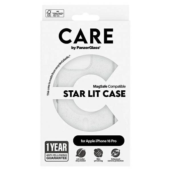 iPhone 16 Pro – CARE by PanzerGlass Flagship Star Lit dėklas 6.3" - Baltas/Baltas MagSafe 1342 3 iPhone 16 Pro – CARE by PanzerGlass Flagship Star Lit dėklas 6.3" - Baltas/Baltas MagSafe 1342 3