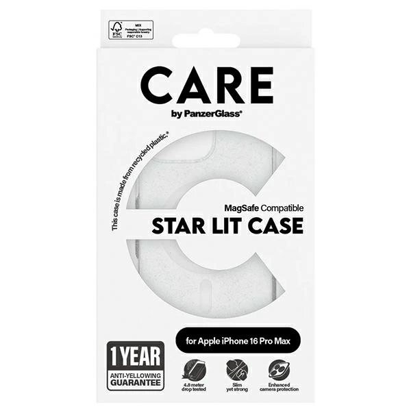 iPhone 16 Pro Max – CARE by PanzerGlass Flagship Star Lit dėklas 6.9" - Baltas/Baltas MagSafe 1344 3 iPhone 16 Pro Max – CARE by PanzerGlass Flagship Star Lit dėklas 6.9" - Baltas/Baltas MagSafe 1344 3