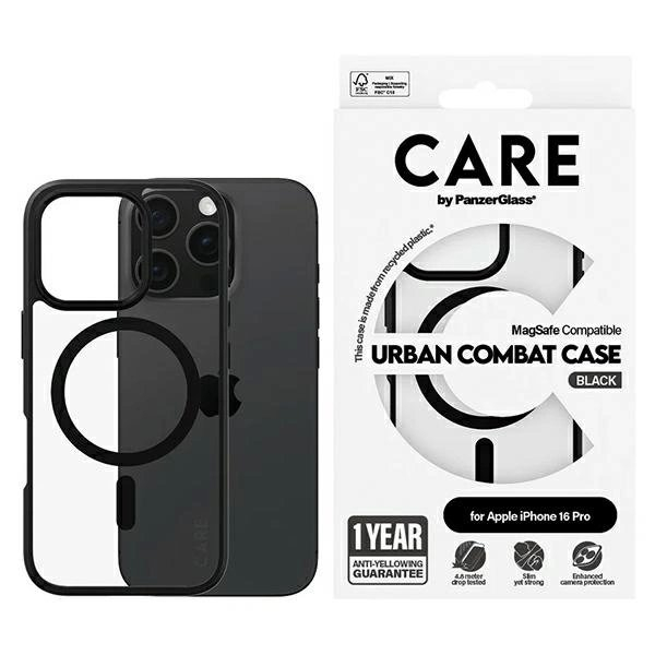 iPhone 16 Pro – CARE by PanzerGlass Flagship Urban dėklas 6.3" MagSafe 1358 iPhone 16 Pro – CARE by PanzerGlass Flagship Urban dėklas 6.3" MagSafe 1358