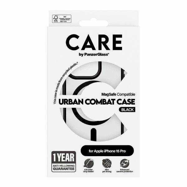 Apsauginis dėklas CARE by PanzerGlass Urban Combat Case MagSafe for iPhone 15 Pro - Juodas 3 Apsauginis dėklas CARE by PanzerGlass Urban Combat Case MagSafe for iPhone 15 Pro - Juodas 3