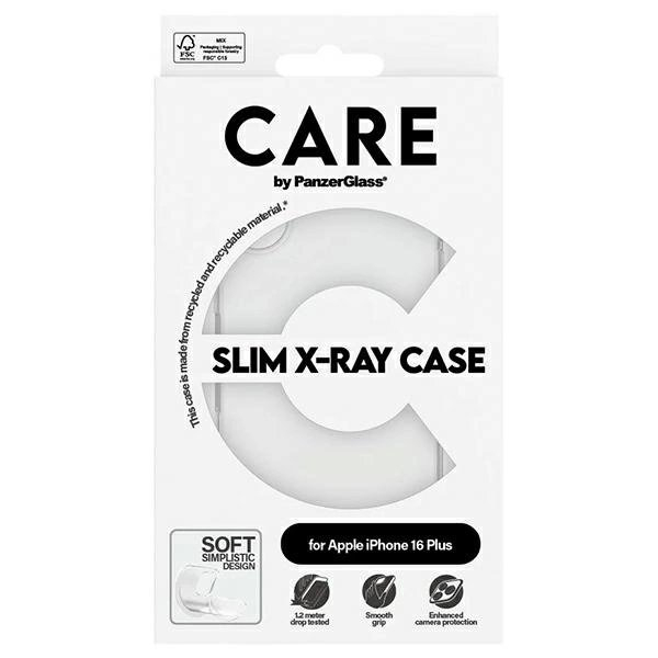 iPhone 16 Plus – CARE by PanzerGlass X-Ray Soft Basic dėklas 6.7" - Skaidrus 1443 3