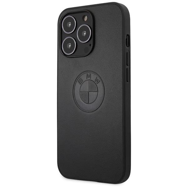 Dėklas BMW Leather Emboss BMHCP13LREELK iPhone 13 Pro / 13 Juodas 1 Dėklas BMW Leather Emboss BMHCP13LREELK iPhone 13 Pro / 13 Juodas 1