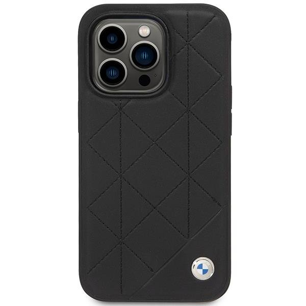 Dėklas BMW Leather Quilted BMHCP14L22RQDK iPhone 14 Pro Juodas 2 Dėklas BMW Leather Quilted BMHCP14L22RQDK iPhone 14 Pro Juodas 2