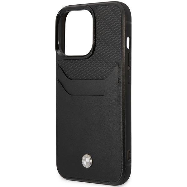 Dėklas BMW Leather Card Slot BMHCP14L22RSEPK iPhone 14 Pro Juodas 5 Dėklas BMW Leather Card Slot BMHCP14L22RSEPK iPhone 14 Pro Juodas 5
