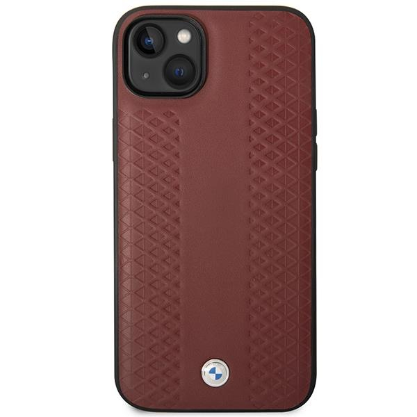Dėklas BMW Leather Diamond Pattern BMHCP14S22RFGR iPhone 14 Bordo 2 Dėklas BMW Leather Diamond Pattern BMHCP14S22RFGR iPhone 14 Bordo 2