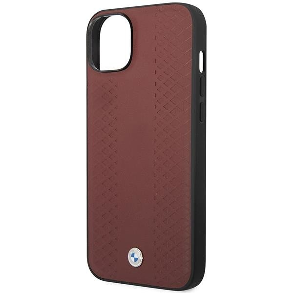 Dėklas BMW Leather Diamond Pattern BMHCP14S22RFGR iPhone 14 Bordo 5 Dėklas BMW Leather Diamond Pattern BMHCP14S22RFGR iPhone 14 Bordo 5