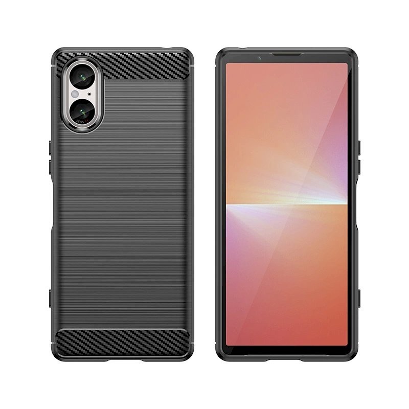 Dėklas Carbon Case for Sony Xperia 5 V - Juodas 1 Dėklas Carbon Case for Sony Xperia 5 V - Juodas 1