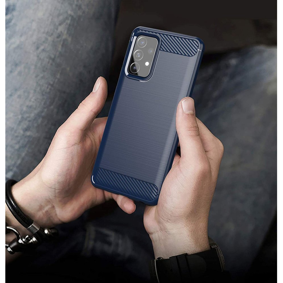 Dėklas Carbon Case Flexible Cover TPU Case for Samsung Galaxy A72 4G Mėlynas 5 Dėklas Carbon Case Flexible Cover TPU Case for Samsung Galaxy A72 4G Mėlynas 5