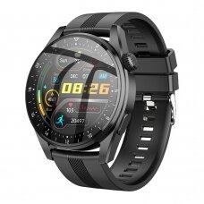 [Užsakomoji prekė] Išmanusis laikrodis 1.32 inch, Bluetooth 4.0, IP68, 300mAh - Hoco Smart Sports (Y9) - Juodas