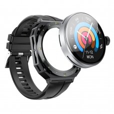 [Užsakomoji prekė] Išmanusis Laikrodis 1.32 inch, Bluetooth 5.0, IP68, 200mAh - Hoco Smart Sports (Y14) - Juodas