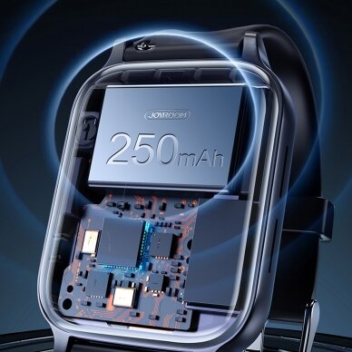 [Užsakomoji prekė] Išmanusis Laikrodis 1.83 inch, Bluetooth 5.1, IP68, 250mAh - JoyRoom Fit-Life (JR-FT3) - Tamsiai Pilkas 7