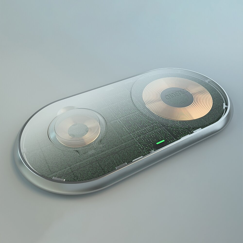 Choetech 2in1 Bevielis telefono ir Apple Watch įkroviklis (MFI) (T317) 6 Choetech 2in1 Bevielis telefono ir Apple Watch įkroviklis (MFI) (T317) 6