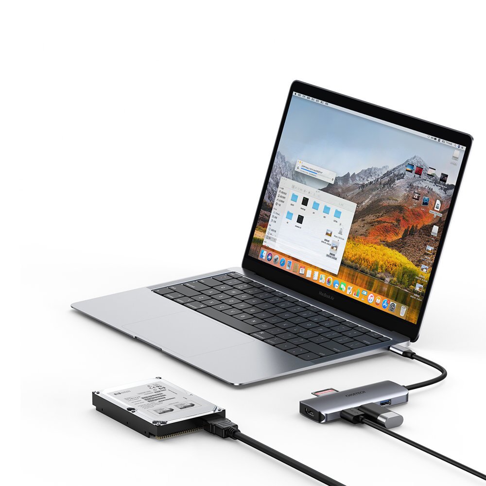 Akcija! Jungčių Daugintuvas Choetech 7in1 multifunctional USB Type C HUB - 3x USB 3.2 Gen 1 / SD ir TF atminties kortelės skaitytuvas / HDMI 4K 30Hz / USB Type C Pilkas (HUB-M19 gray) 7 Akcija! Jungčių Daugintuvas Choetech 7in1 multifunctional USB Type C HUB - 3x USB 3.2 Gen 1 / SD ir TF atminties kortelės skaitytuvas / HDMI 4K 30Hz / USB Type C Pilkas (HUB-M19 gray) 7