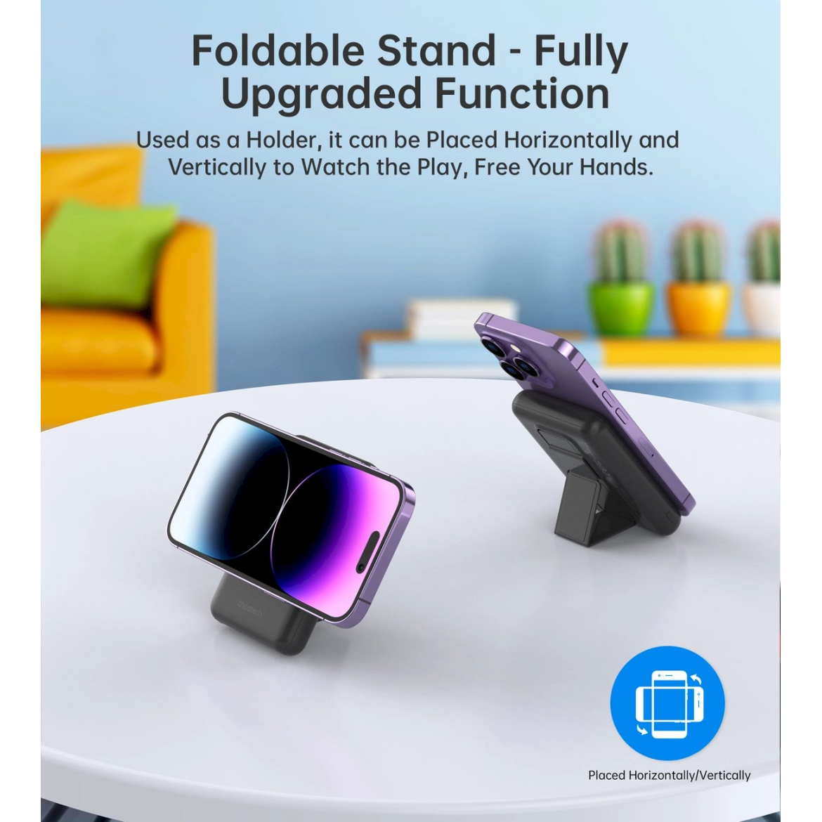 Choetech B662 belaidis MagSafe 5000mAh Powerbank – juodas 6