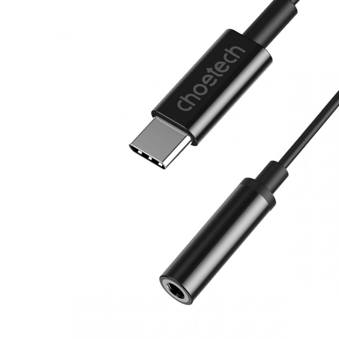 Choetech AUX003 USB-C / DC 3.5mm audio adapter - Juodas 3 Choetech AUX003 USB-C / DC 3.5mm audio adapter - Juodas 3