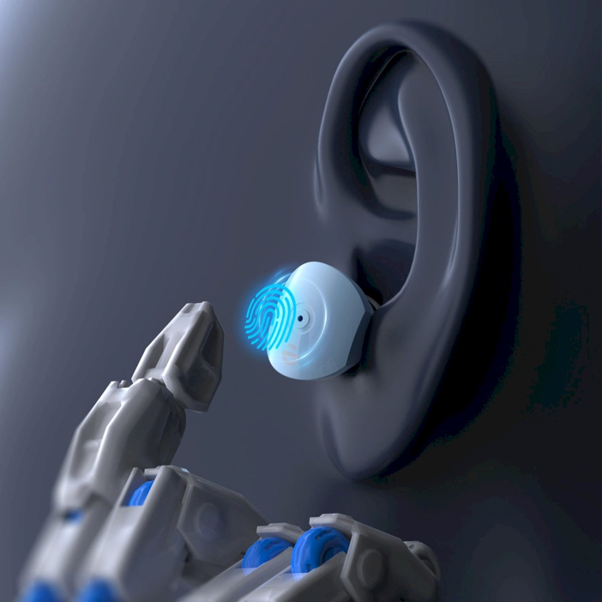 Choetech BH-T22 LightAura VocalSound belaidės TWS Bluetooth 5.3 ausinės – mėlynas 6