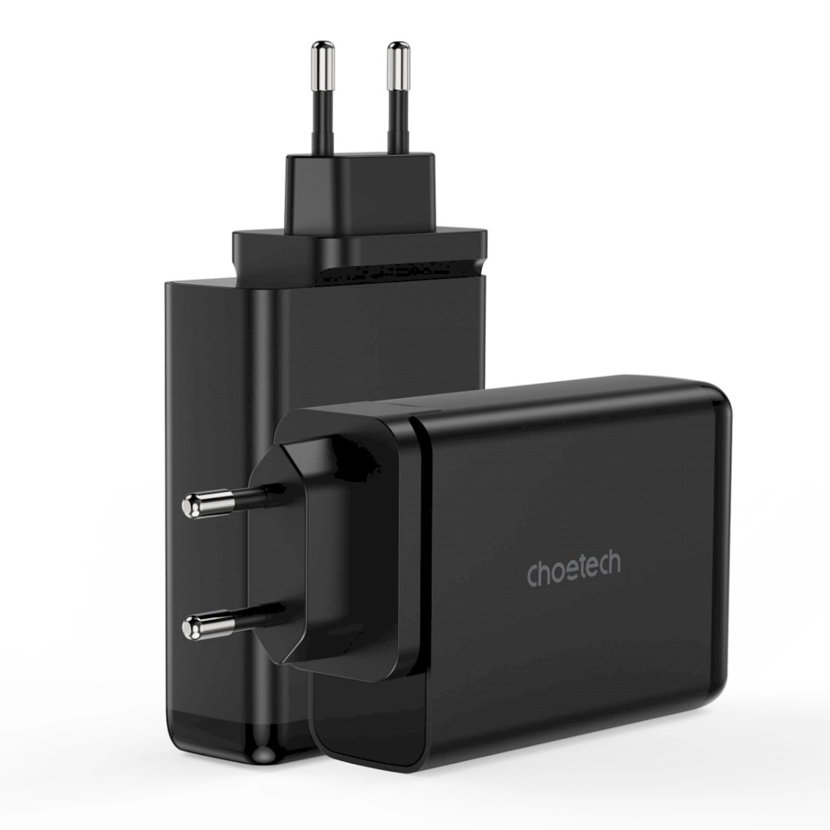 Choetech charger GaN 140W 4 ports (2x USB C, 2x USB) black (PD6005) Choetech charger GaN 140W 4 ports (2x USB C, 2x USB) black (PD6005)