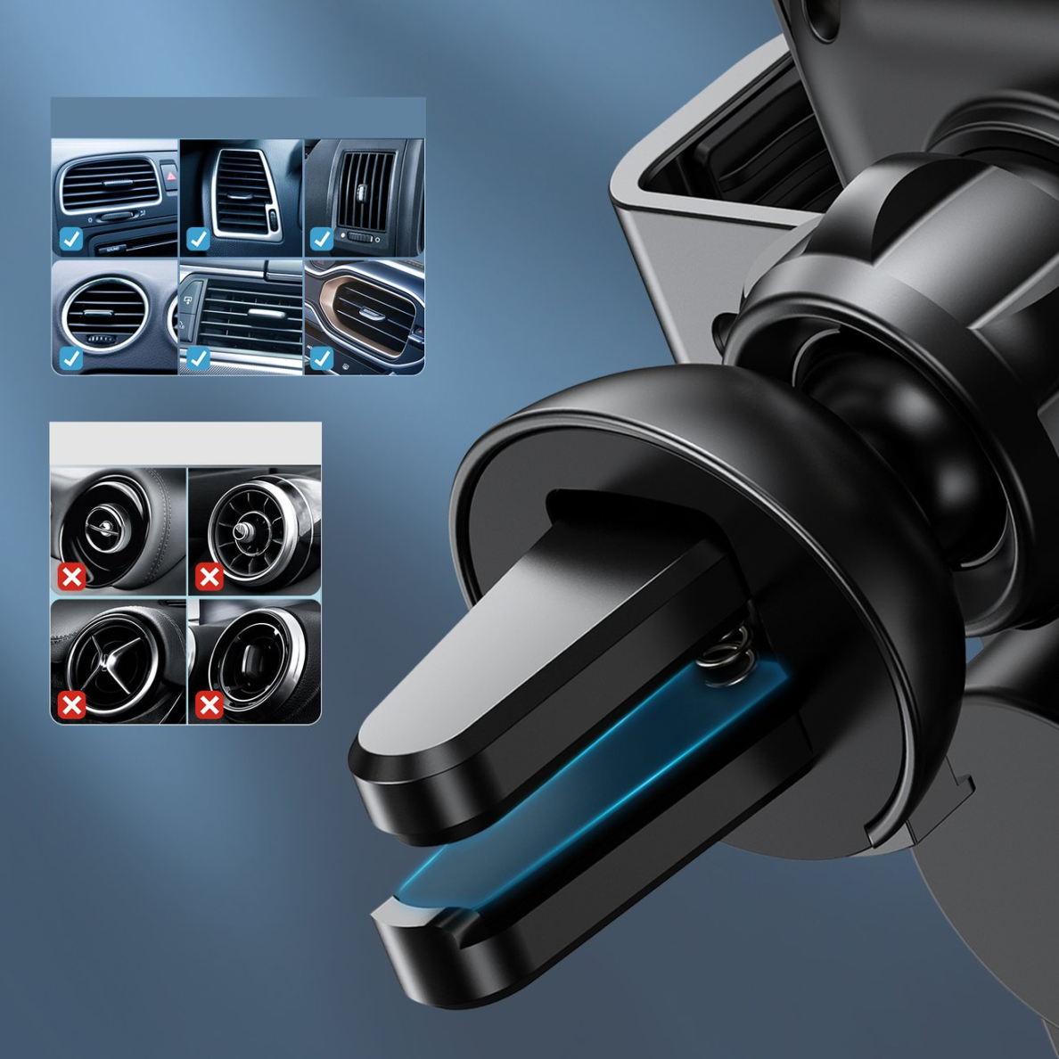 Laikiklis Choetech induction charger with holder + magnetic tips Juodas (T201-F) 6 Laikiklis Choetech induction charger with holder + magnetic tips Juodas (T201-F) 6