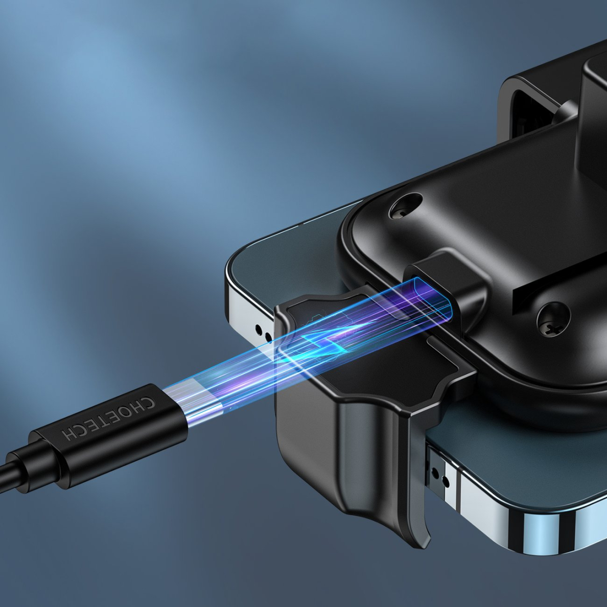 Laikiklis Choetech induction charger with holder + magnetic tips Juodas (T201-F) 9 Laikiklis Choetech induction charger with holder + magnetic tips Juodas (T201-F) 9