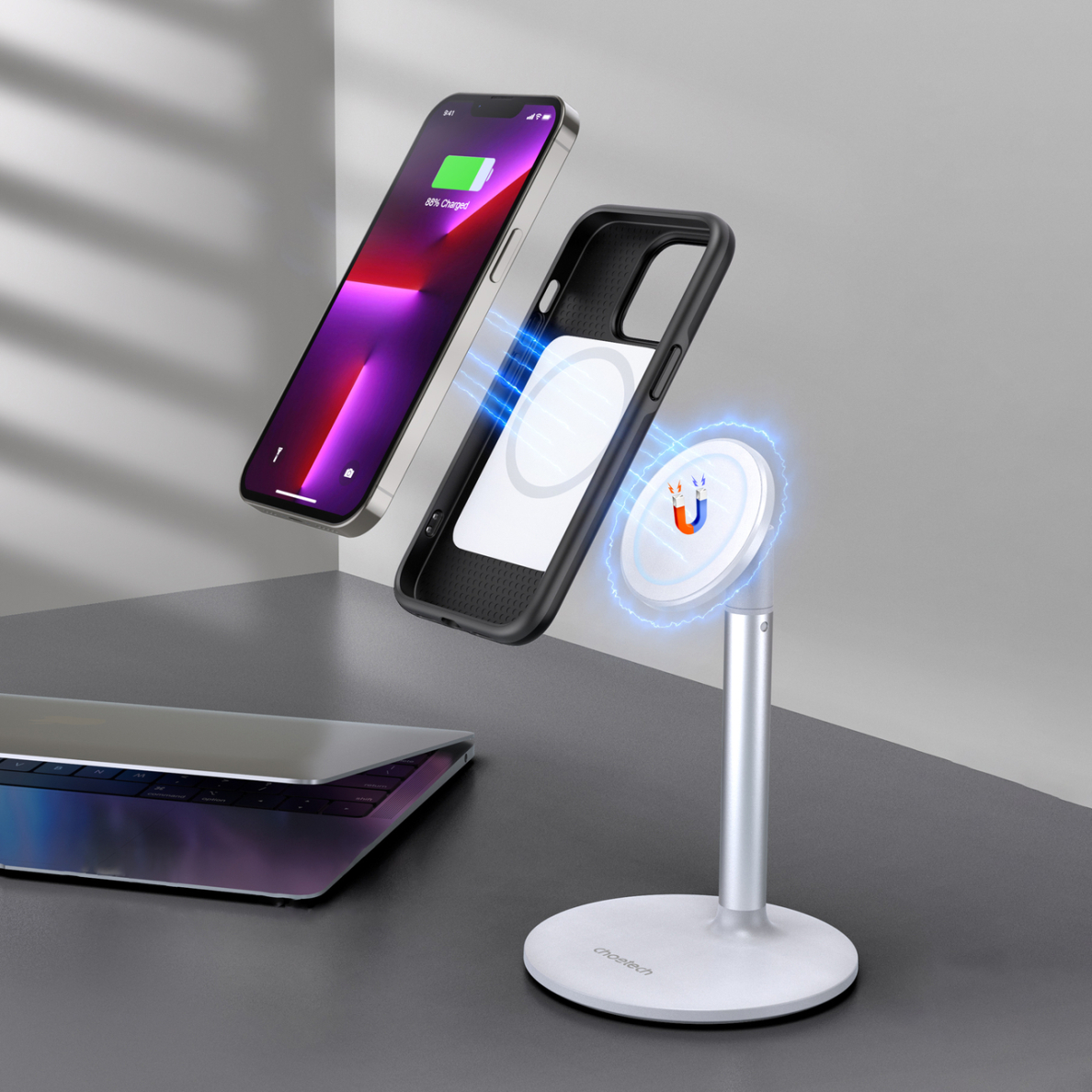 Dėklas Choetech MFM Anti-drop iPhone 13 Pro Juodas (PC0113-MFM-BK) 7 Dėklas Choetech MFM Anti-drop iPhone 13 Pro Juodas (PC0113-MFM-BK) 7