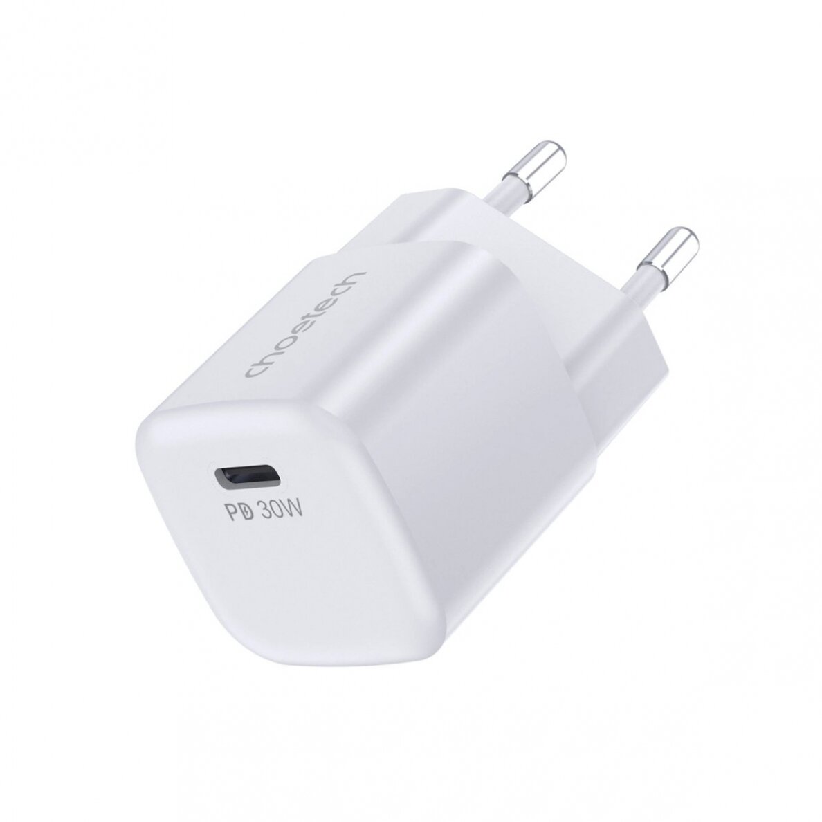Choetech PD5007 USB-C PD 30W GaN wall Įkroviklis - baltas Choetech PD5007 USB-C PD 30W GaN wall Įkroviklis - baltas