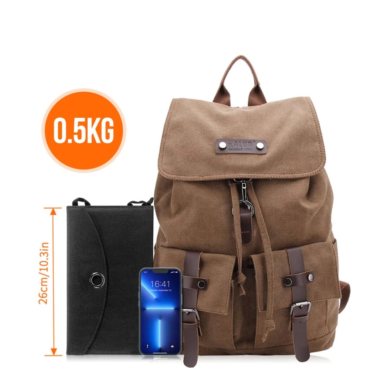 Saulės įkroviklis Choetech SC001 sulankstomas 19 W 2 × USB-A – juodas 6