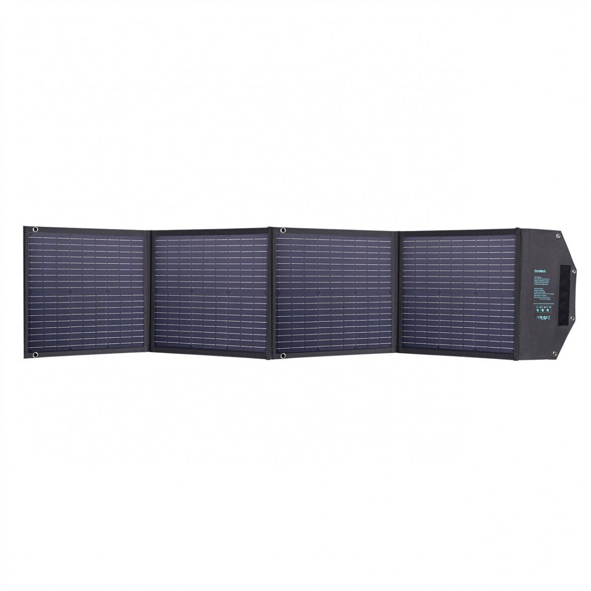 Choetech solar charger 100W foldable 2x USB 1x USB C PD QC Juodas (SC009-V2) 1 Choetech solar charger 100W foldable 2x USB 1x USB C PD QC Juodas (SC009-V2) 1