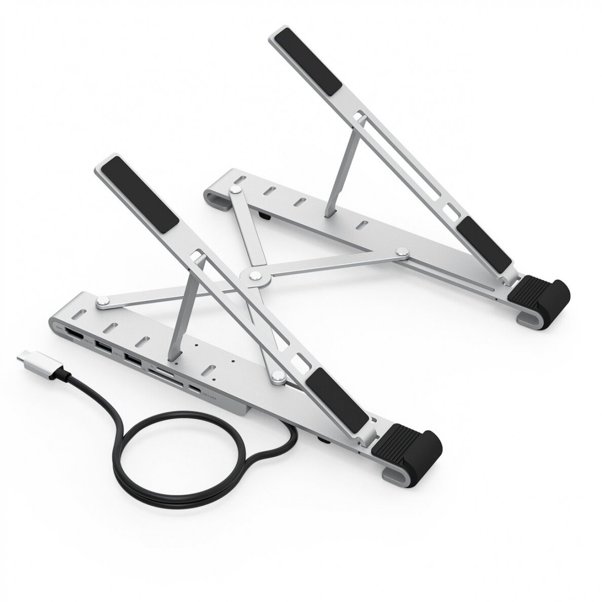 Laikiklis Choetech stand multifunctional station for laptop PD / USB-C HDMI (4K / 30Hz) / 2xUSB-A / 1xUSB-C / 1xSD / 1xTF Juodas (HUB-M43) Laikiklis Choetech stand multifunctional station for laptop PD / USB-C HDMI (4K / 30Hz) / 2xUSB-A / 1xUSB-C / 1xSD / 1xTF Juodas (HUB-M43)