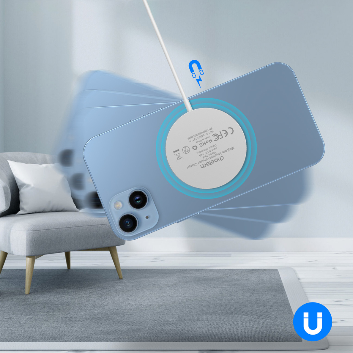 Choetech T585-F 3in1 Magnetic wireless charger station for iPhone 12/13/14 series,AirPods Pro and iwatch charger Black 6 Choetech T585-F 3in1 Magnetic wireless charger station for iPhone 12/13/14 series,AirPods Pro and iwatch charger Black 6