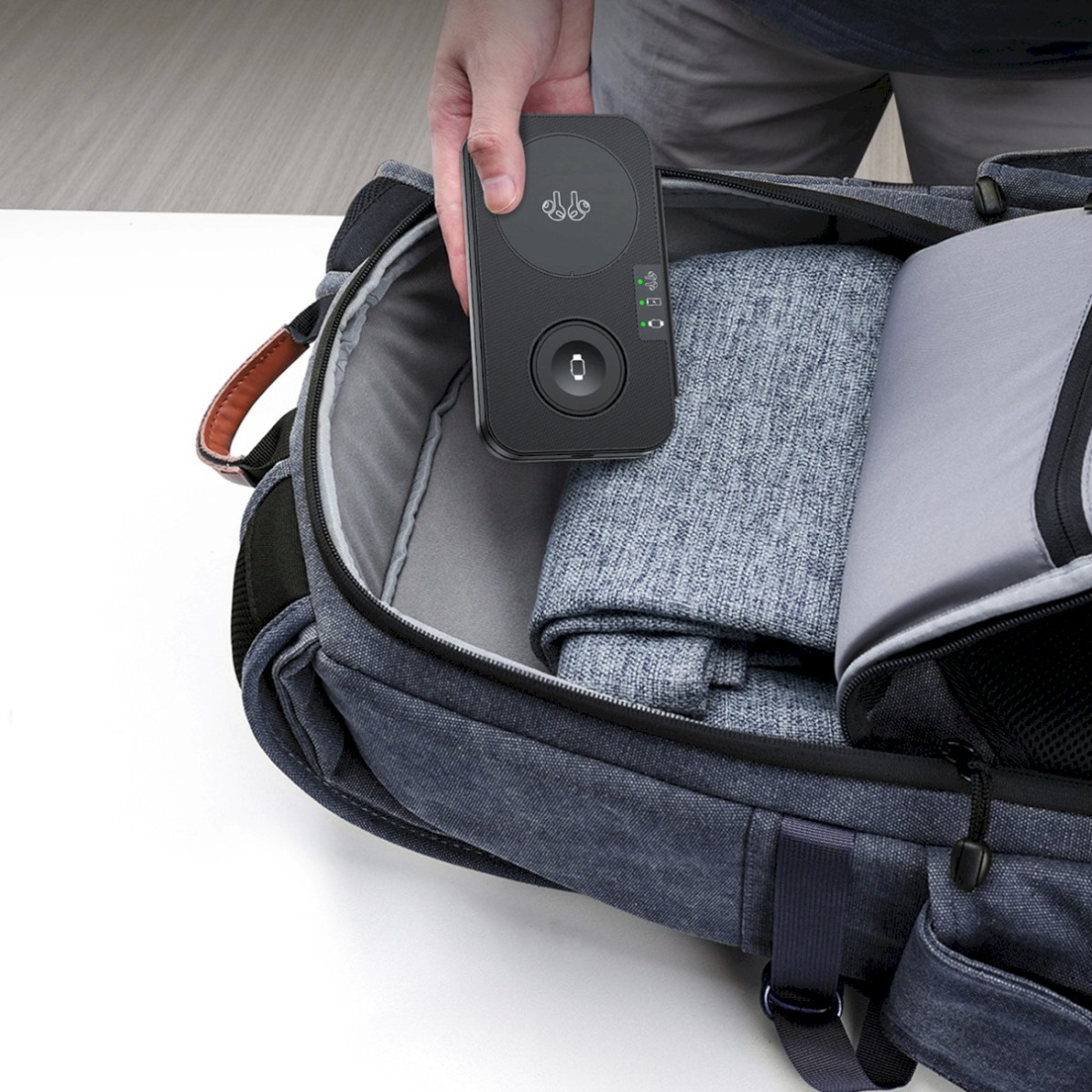 Choetech T616-F 3in1 belaidis įkroviklis suderinamas su Apple ir Samsung įrenginiais – juodas 5