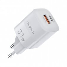 Įkroviklis Choetech Fast USB USB Type C PD QC 33W Baltas (PD5006)