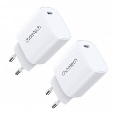 Choetech Q5004*2 PD20W charger for iphone12/13 series Baltas