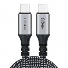 Choetech XCC-1040 USB-C - USB-C Kabelis 240W 8K 60Hz 1.2m - Juodas