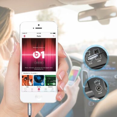 Garso kabelis Choetech AUX002 3.5 mm mini jack (male-male) 1.2 m – juodas 6