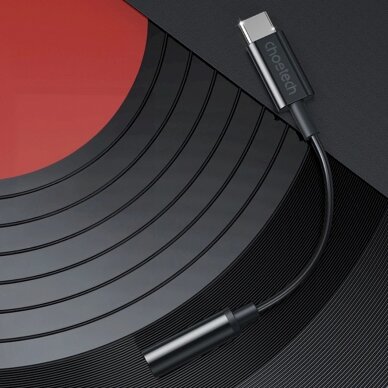 Choetech AUX003 USB-C / DC 3.5mm audio adapter - Juodas 13 Choetech AUX003 USB-C / DC 3.5mm audio adapter - Juodas 13