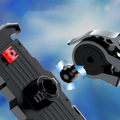 Choetech H067 adjustable bicycle Telfono laikiklis - pilkas 11