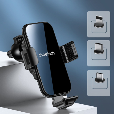 Laikiklis Choetech induction charger with holder + magnetic tips Juodas (T201-F) 8 Laikiklis Choetech induction charger with holder + magnetic tips Juodas (T201-F) 8