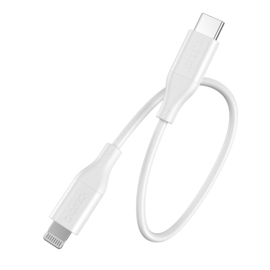 Choetech IP0040 USB-C / Lightning MFi PD 30W 1.2 m kabelis – baltas 1
