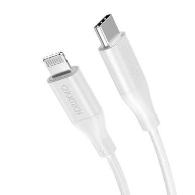 Choetech IP0040 USB-C / Lightning MFi PD 30W 1.2 m kabelis – baltas 2