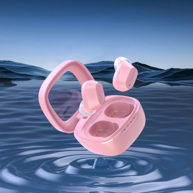 Choetech MEMS belaidės TWS Bluetooth 5.3 ausinės – rožinis 2