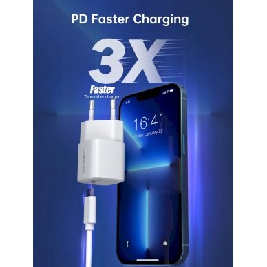 Choetech PD5007 USB-C PD 30W GaN wall Įkroviklis - baltas 2 Choetech PD5007 USB-C PD 30W GaN wall Įkroviklis - baltas 2