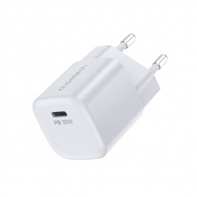 Choetech PD5007 USB-C PD 30W GaN wall Įkroviklis - baltas Choetech PD5007 USB-C PD 30W GaN wall Įkroviklis - baltas