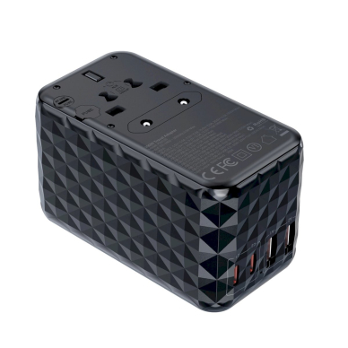 Choetech PD6028 kelioninis adapteris EU/US/AUS/UK 2x USB-C + 2x USB-A 100W – juodas 1 Choetech PD6028 kelioninis adapteris EU/US/AUS/UK 2x USB-C + 2x USB-A 100W – juodas 1