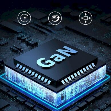 Choetech PD8008 100W GaN fast Įkroviklis 2x USB-A / 2x USB-C - baltas 6 Choetech PD8008 100W GaN fast Įkroviklis 2x USB-A / 2x USB-C - baltas 6